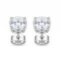 Orecchini Punto Luce in Argento 925 con Zircone Brillante